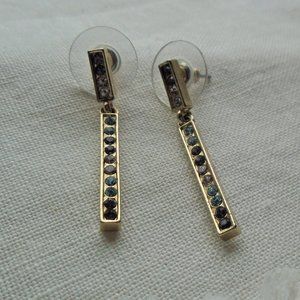 M&M brand bar earrings